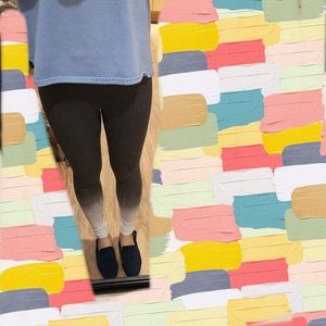 UO dark grey and white legging